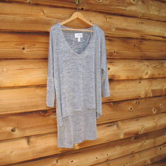 Joseph Ribkoff Grey Tunic Top - Picture 3 of 8